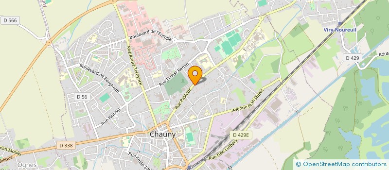 localisation de l'entreprise R.C.N à CHAUNY