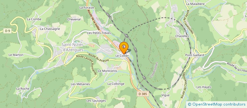 localisation de l'entreprise R.C.N.I. IMMO  SAINT-NIZIER-D'AZERGUES