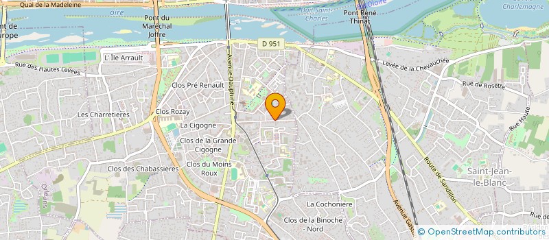 localisation de l'entreprise R C O  ORLEANS