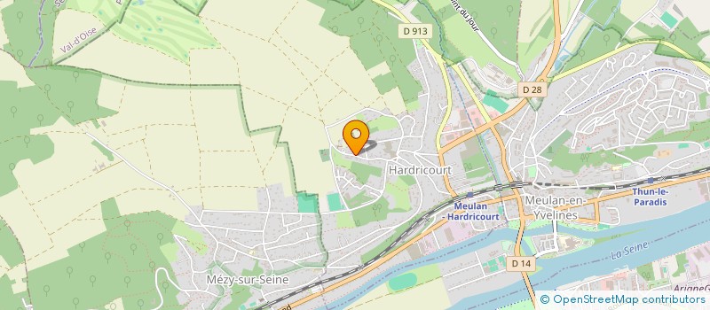 localisation de l'entreprise R.C.P  HARDRICOURT