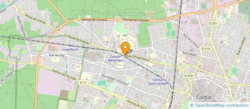 localisation de l'entreprise R.C. TOITURES à COLMAR