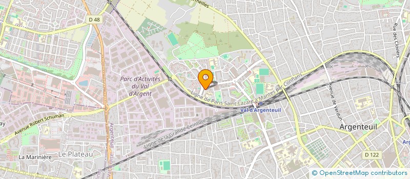 localisation de l'entreprise R'CHARGE  ARGENTEUIL