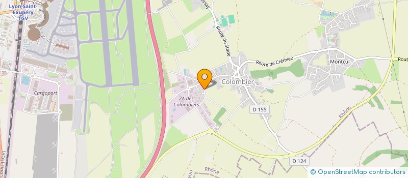 localisation de l'entreprise R.CHAUFFAGE à COLOMBIER-SAUGNIEU
