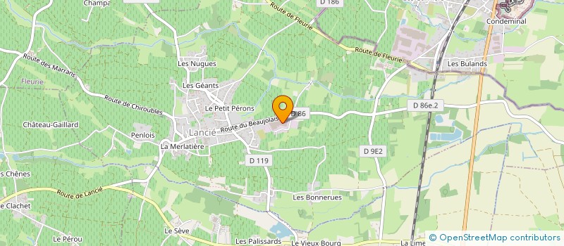 localisation de l'entreprise R.CHEVROLAT SA à SAINT JEAN D'ARDIERES