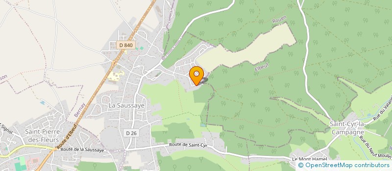 localisation de l'entreprise R&CO  LA SAUSSAYE