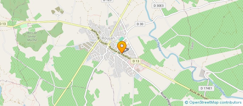 localisation de l'entreprise R'COIFF  ROUJAN