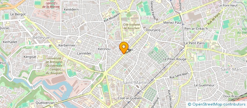 localisation de l'entreprise R COIFF à BREST