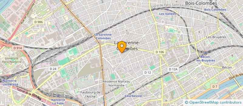 localisation de l'entreprise R.COM.SYSTEM S.A. à LA GARENNE-COLOMBES