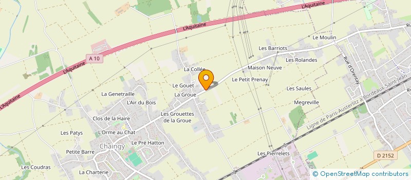 localisation de l'entreprise R'CONCEPT BOULANGERIE  LA CHAPELLE ST MESMIN