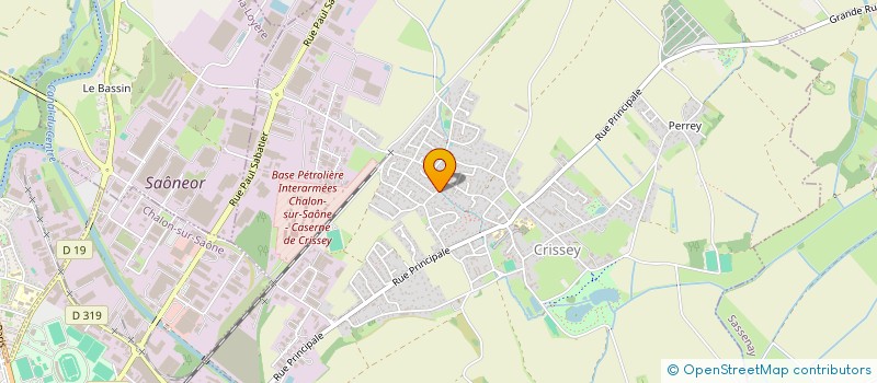 localisation de l'entreprise R & D  CRISSEY