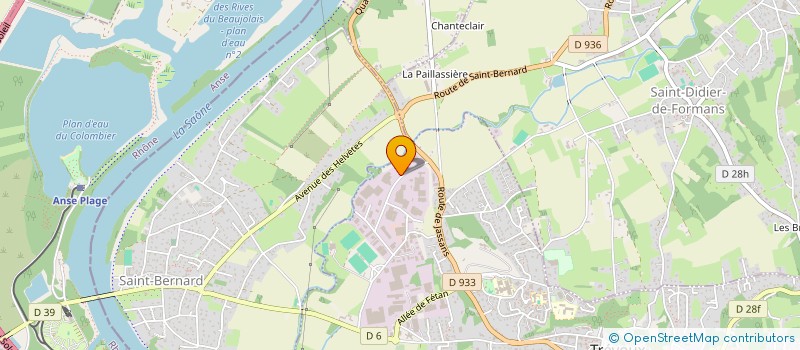 localisation de l'entreprise R & D  TREVOUX