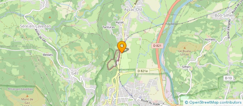 localisation de l'entreprise R.D  AYZAC-OST