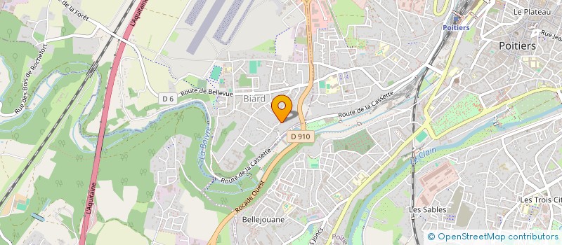 localisation de l'entreprise R&D  BIARD