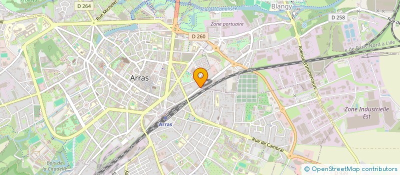 localisation de l'entreprise R&D à ARRAS
