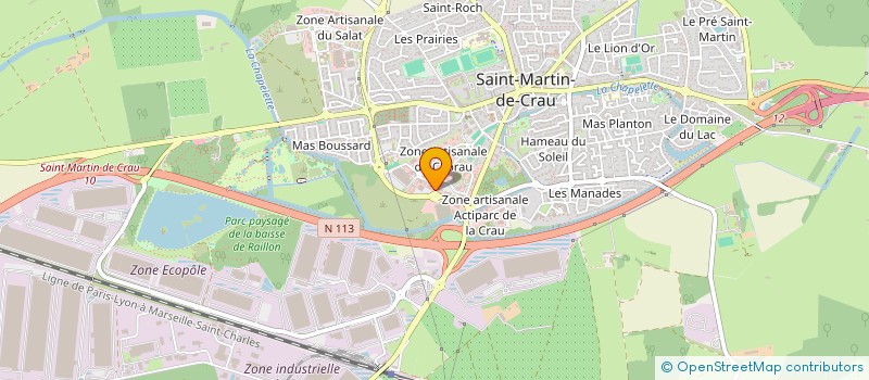 localisation de l'entreprise R-D AUTO à SAINT-MARTIN-DE-CRAU