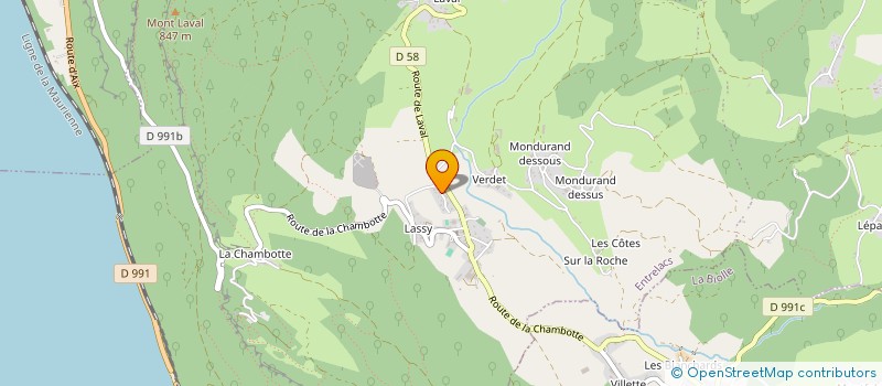 localisation de l'entreprise R&D AUTOMATISME  ENTRELACS