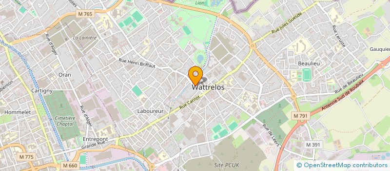 localisation de l'entreprise R.D.C  WATTRELOS