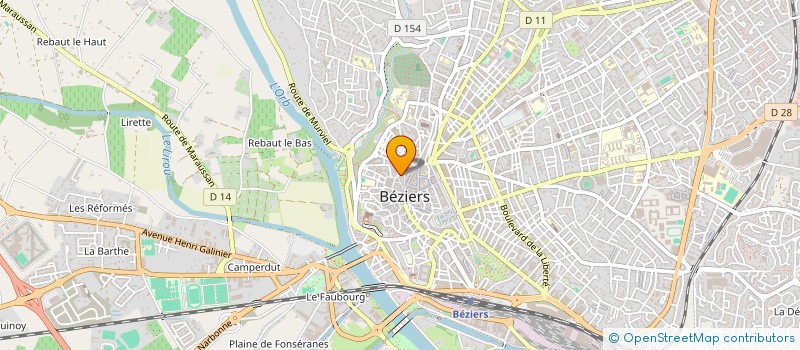 localisation de l'entreprise R.D.C à BEZIERS