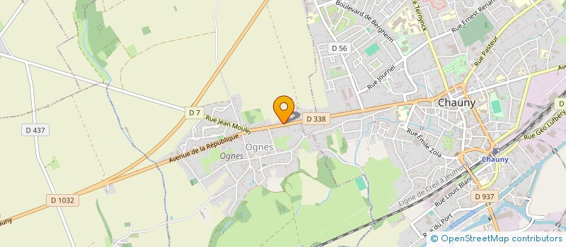 localisation de l'entreprise R. D. CONCEPT  OGNES