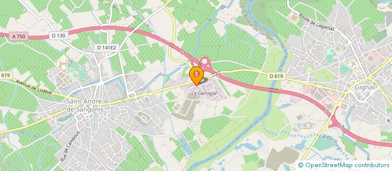 localisation de l'entreprise R&D CONCEPT à SAINT-ANDRE-DE-SANGONIS