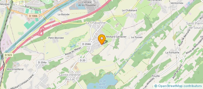 localisation de l'entreprise R&D. CONSTRUCTIONS.  LA CHAVANNE