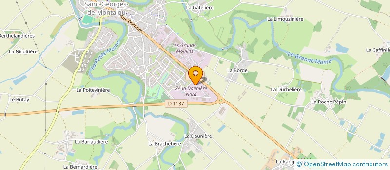 localisation de l'entreprise R&D ENERGIES à MONTAIGU-VENDEE