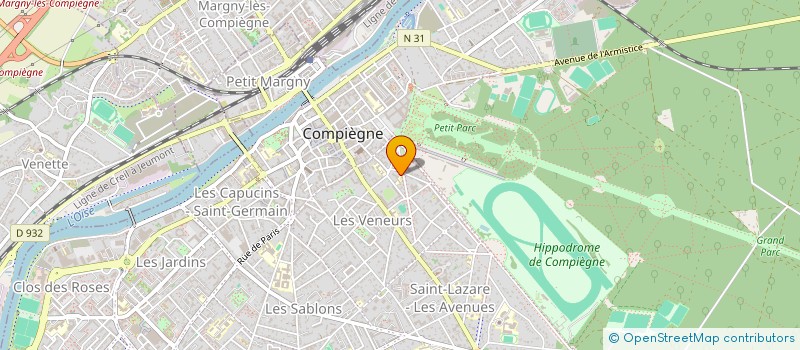 localisation de l'entreprise R D ESTHETIQUE à COMPIEGNE