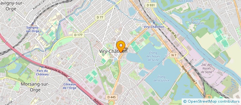 localisation de l'entreprise R.D.F DIAGNOSTIC à VIRY-CHATILLON
