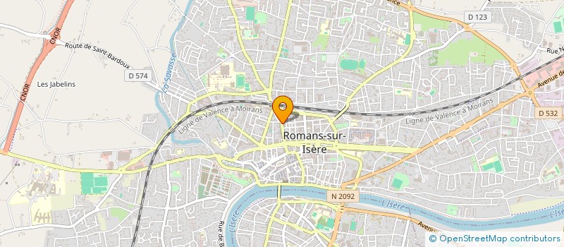localisation de l'entreprise R&D FINANCEMENT à ROMANS-SUR-ISERE