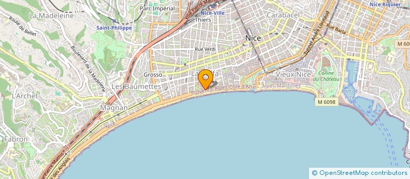 localisation de l'entreprise R.D FINANCES à NICE