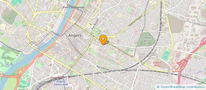 localisation de l'entreprise R.D.G. DEVELOPPEMENT à ANGERS