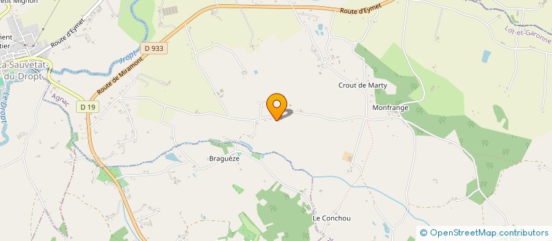 localisation de l'entreprise R.D.G. IMMO  AGNAC