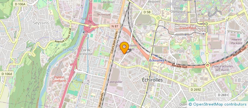 localisation de l'entreprise R&D GROUP  ECHIROLLES