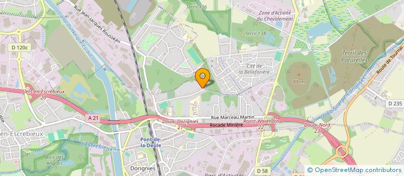 localisation de l'entreprise R&D HABITAT  FLERS-EN-ESCREBIEUX