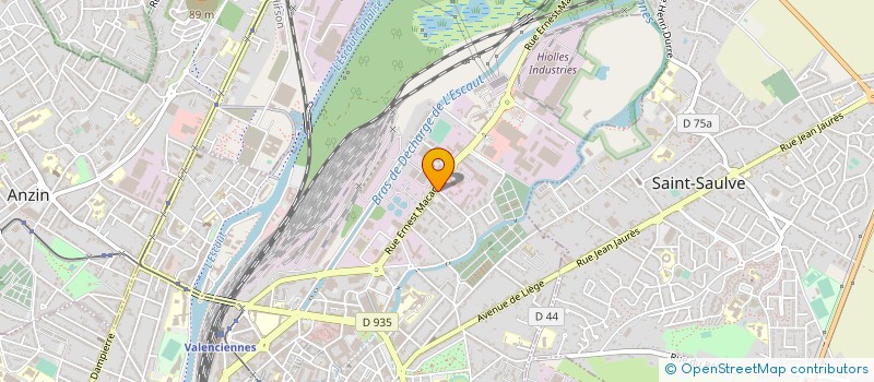 localisation de l'entreprise R-D HAULING  VALENCIENNES