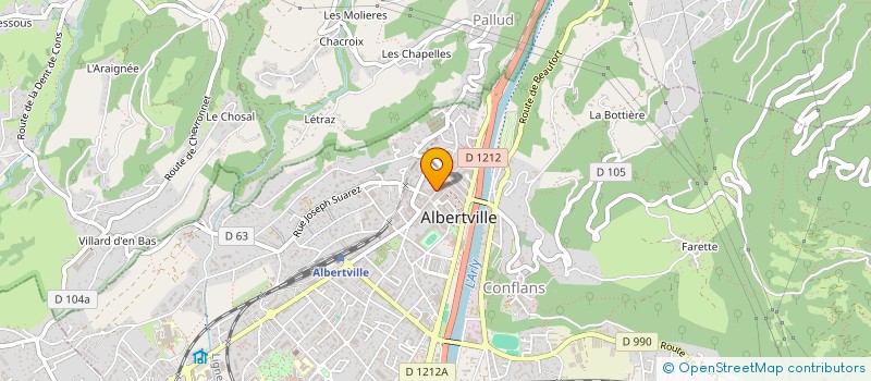 localisation de l'entreprise R&D INGENIERIE à ALBERTVILLE