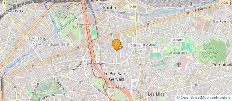 localisation de l'entreprise R.D. INVEST à LE PRE-SAINT-GERVAIS