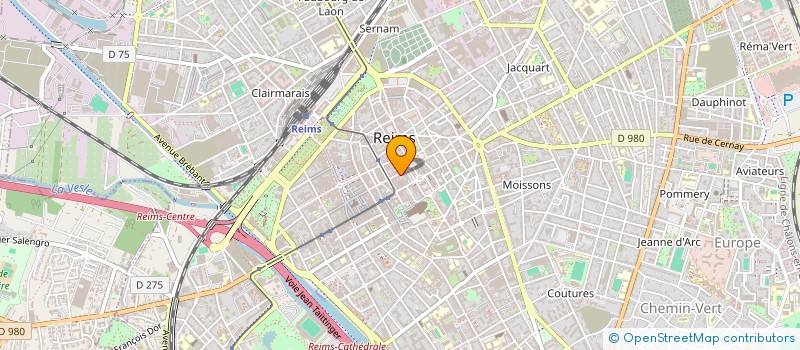 localisation de l'entreprise R.D.J. SAS  REIMS