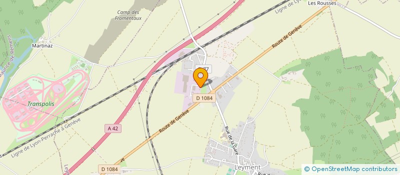 localisation de l'entreprise R.D.L INDUSTRIE  LEYMENT