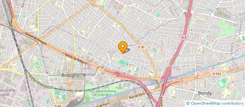 localisation de l'entreprise R.D.M. à BOBIGNY