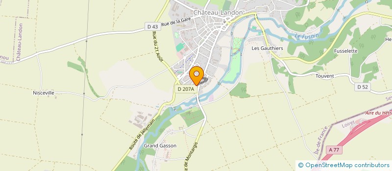 localisation de l'entreprise R.D.M.E.  AUFFERVILLE