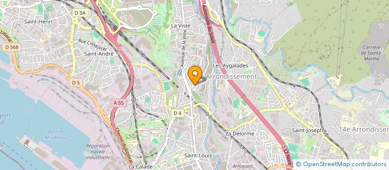 localisation de l'entreprise R.D.M.G 13 à MARSEILLE