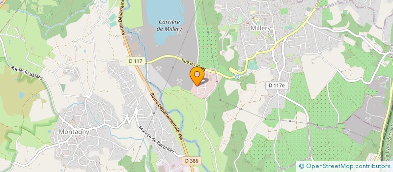 localisation de l'entreprise R.D.M.I. ELECTRONIQUE  MILLERY