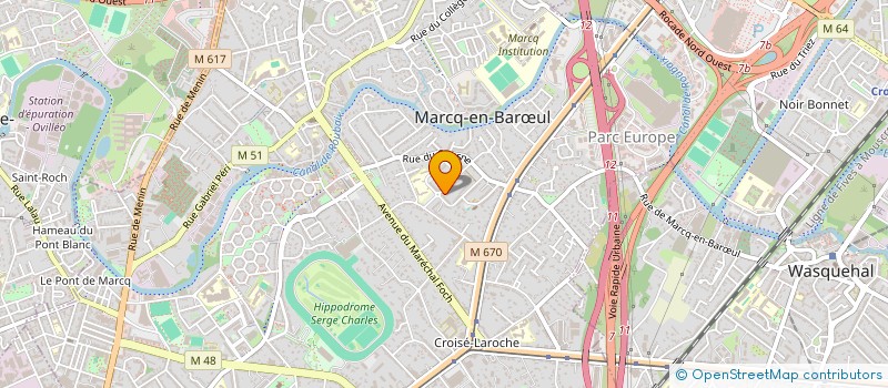 localisation de l'entreprise R.D PARCS ET JARDINS à MARCQ-EN-BARŒUL