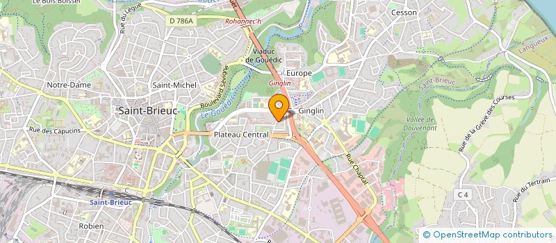 localisation de l'entreprise R & D PATRIMOINE à SAINT-BRIEUC