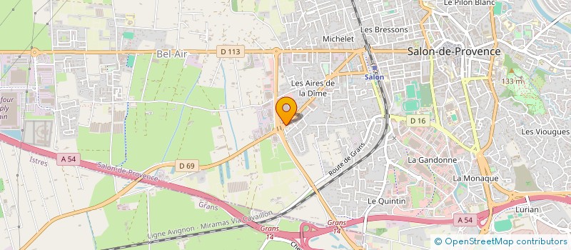 localisation de l'entreprise R D PISCINES à SALON-DE-PROVENCE