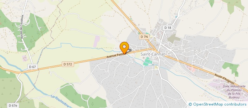 localisation de l'entreprise R.D.R.  SAINT-CANNAT