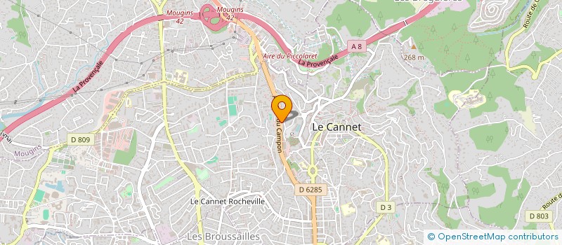 localisation de l'entreprise R.D.R à LE CANNET