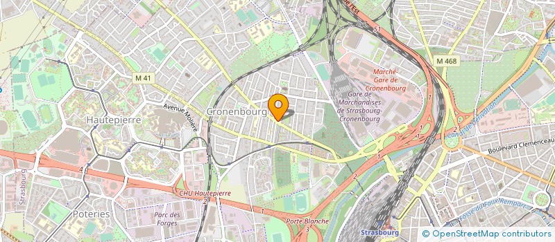 localisation de l'entreprise R.D.R. à STRASBOURG