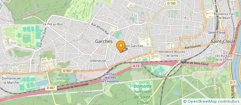 localisation de l'entreprise R.D.S. DIFFUSION à GARCHES